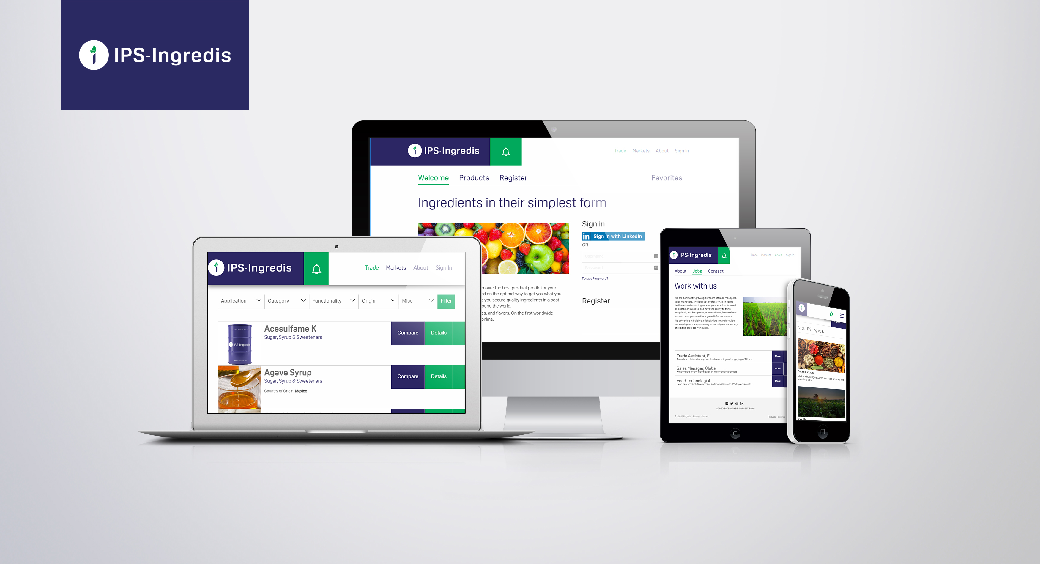 IPS Ingredis - Web Design & Development / System Integration & Migration / IT Outsourcing & Offshoring / Custom Web Application Development / Technical Consultation / Support & Maintenance / Web Hosting & Domain Names / E-Commerce & eBusiness