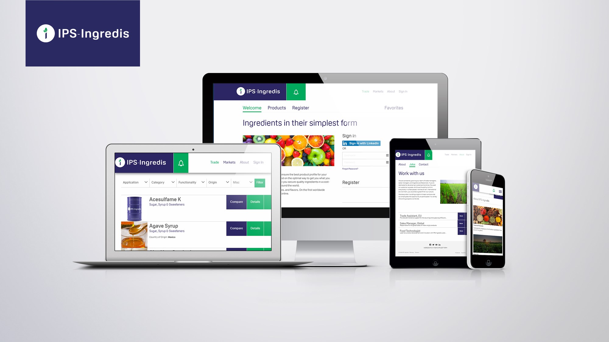 IPS Ingredis - Web Design & Development / System Integration & Migration / IT Outsourcing & Offshoring / Custom Web Application Development / Technical Consultation / Support & Maintenance / Web Hosting & Domain Names / E-Commerce & eBusiness