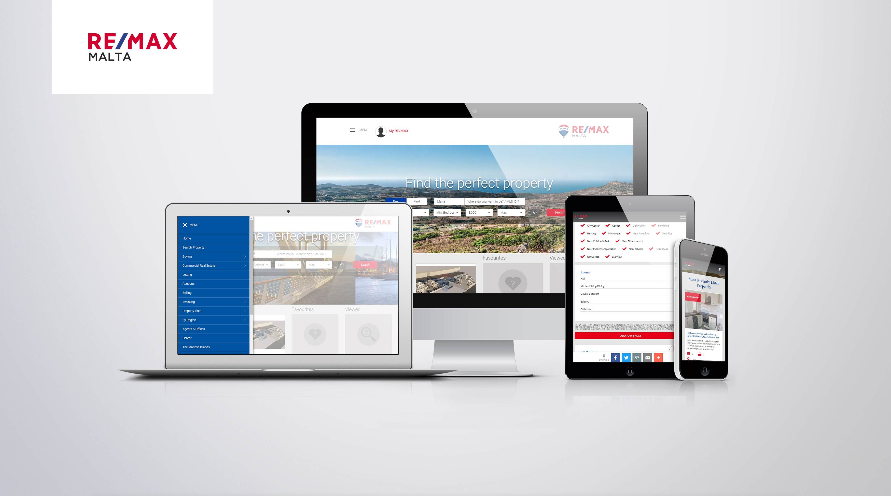 Remax Malta - Web Design & Development / Web Hosting & Domain Names / System Integration & Migration / Custom Web Application Development / Support & Maintenance
