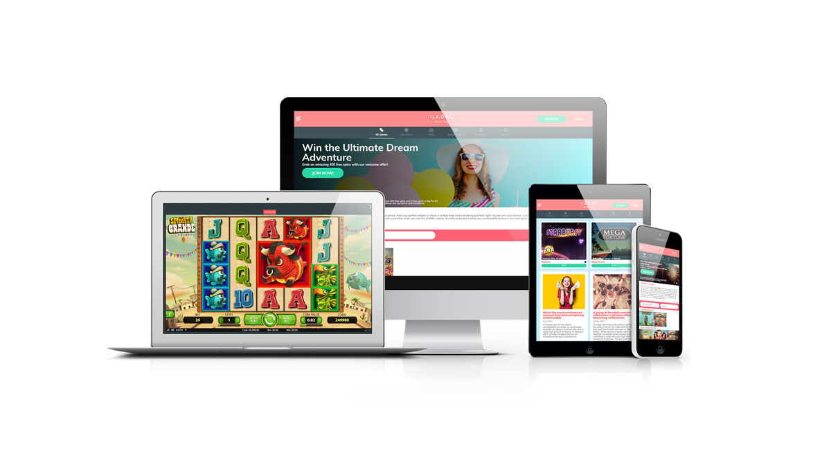 Garbo Online Casino - Web Design & Development / Custom Software Development / System Integration & Migration / Technical Consultation / Support & Maintenance