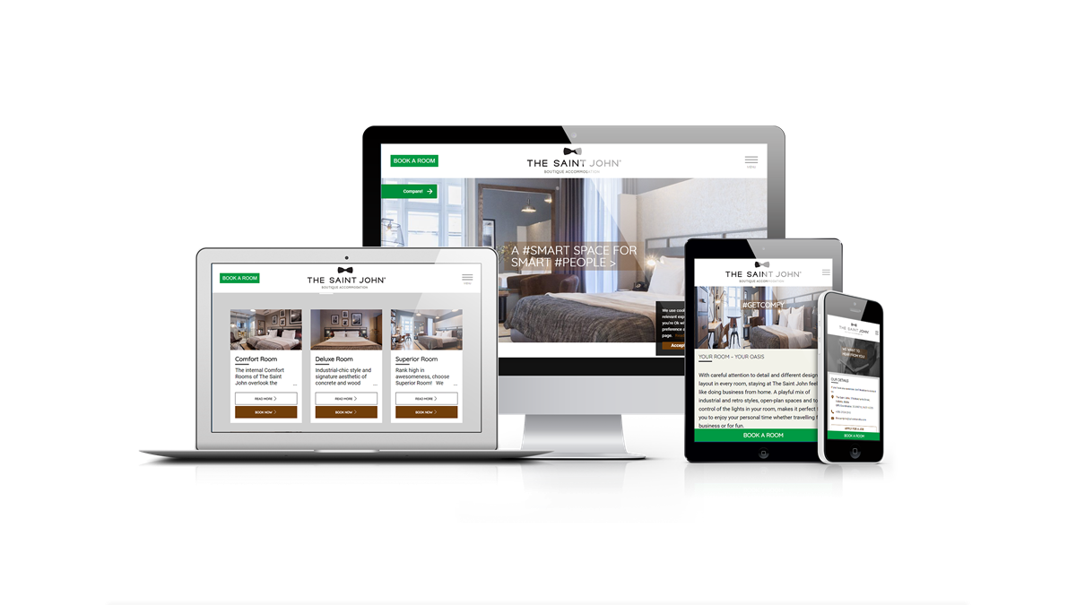 The Saint John Boutique Hotel - Web Design & Development